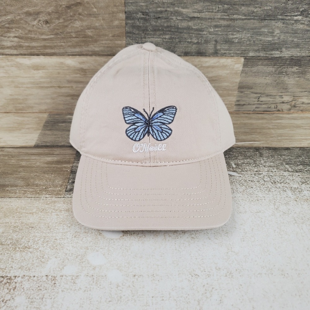 O'Neill Girls Irving Dad Hat Snapback Adjustable Surf Butterfly Embroidered
